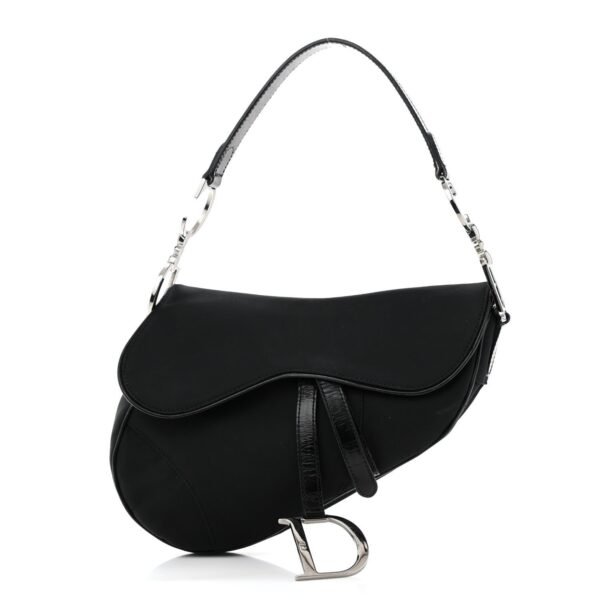 Nylon Saddle Bag Black