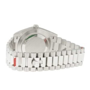 dd2p03-back.jpg Rolex Day-Date 228206 “Black Diagonal Dial” Premium Copy 1:1