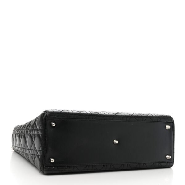Lambskin Cannage Large Lady Dior Black