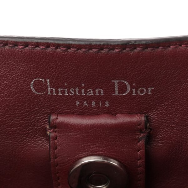 Smooth Calfskin Medium Tri-Color Diorissimo Tote Pink Grey Burgundy