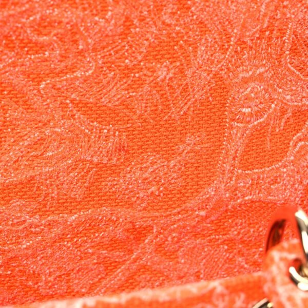 e0b8c4ec7ee457547e2ffa394514ee91.jpg Canvas Toile De Jouy Reverse Embroidered Medium Lady D-Lite Fluorescent Orange