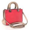 Smooth Calfskin Mini Tri-Color Diorissimo Tote Pink Grey Beige