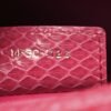 Snakeskin Large Lady Dior Pink