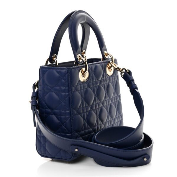 e959980122bfdcee9265948c3e134e95.jpg Lambskin Cannage Small Lady Dior Royal Blue