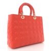 Lambskin Cannage Large Lady Dior Orange