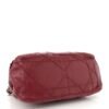Lambskin Cannage Ruffle New Lock Flap Red