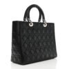 Lambskin Cannage Large Lady Dior Black