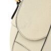 efda5fa2557d1578ac8942947f361fd8.jpg Grained Calfskin Saddle Bag With Strap White