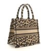 f1a1f7eff8bc7be43927d263d5684a9c.jpg Canvas Mizza Embroidered Small Leopard Book Tote Beige