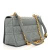 Calfskin Cannage Medium Caro Bag Grey