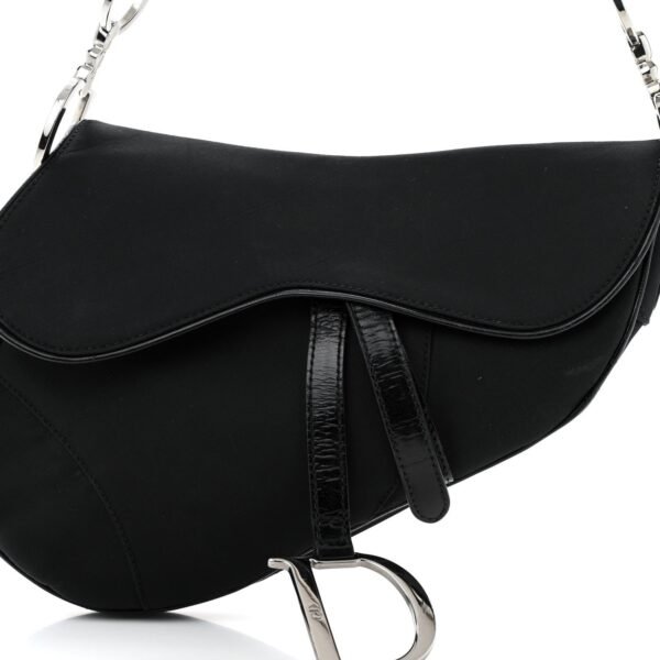 Nylon Saddle Bag Black