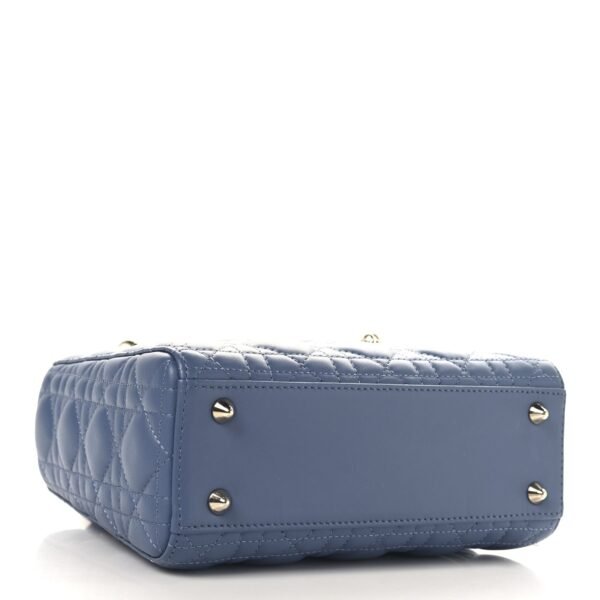 Lambskin Cannage Small My ABCDior Lady Dior Denim Blue