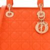 f559b5611a0e11a97fdeba4d848926b8.jpg Lambskin Cannage Medium Lady Dior Orange
