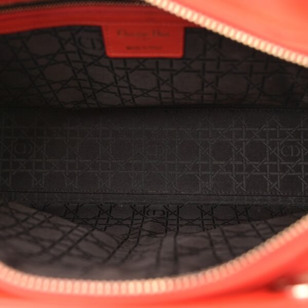 Lambskin Cannage Large Lady Dior Orange