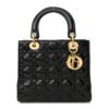 Patent Cannage Medium Lady Dior Black