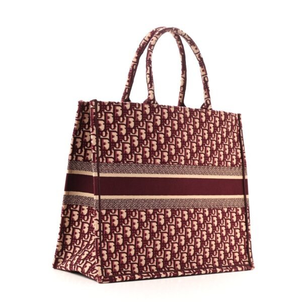 f98fc300d0a1966b2efe84cbd9a4104a.jpg Oblique Large Book Tote Burgundy Multicolor