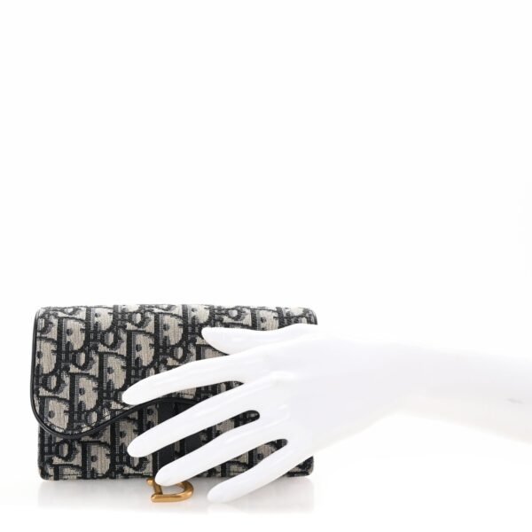 Oblique Saddle Belt Bag Blue