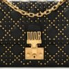 Lambskin Cannage Studded Large Dioraddict Flap Bag Black