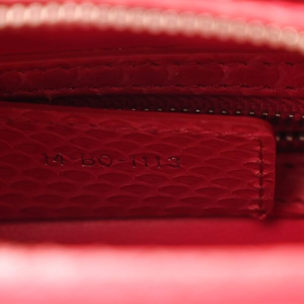Snakeskin Medium Lady Dior Pink