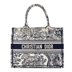 fdbc744a35afd4ed88e9876ef5fa7aab.jpg Canvas Embroidered Medium Dioriviera Toile De Jouy Book Tote Blue