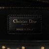 Lambskin Cannage Studded Large Dioraddict Flap Bag Black
