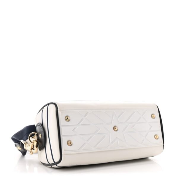 ffd8a6de8728b49439f7ab2ec7eecf4b.jpg Calfskin Small Dior Vibe Zip Bowling Bag White