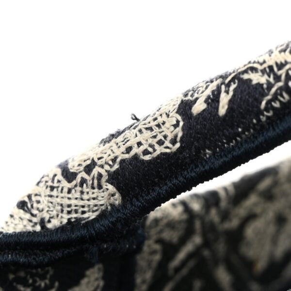 Canvas Embroidered Large Dioriviera Toile De Jouy Reverse Book Tote Blue