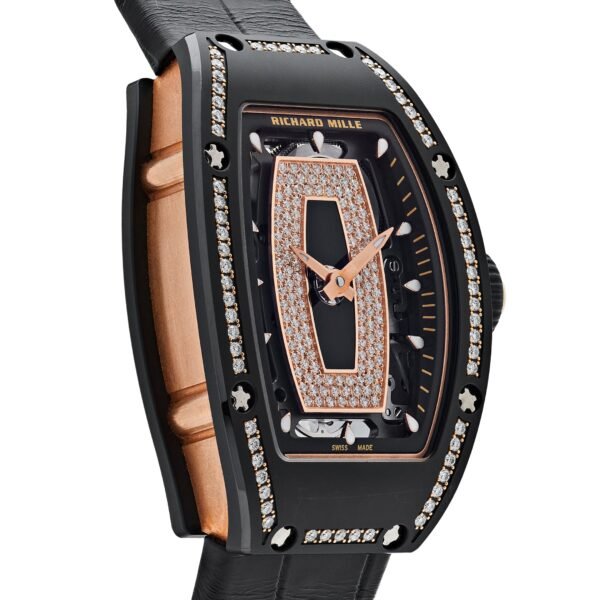 Richard Mille RM 07-01 'Ladies'  Black Ceramic Black Lips Diamond Bezel