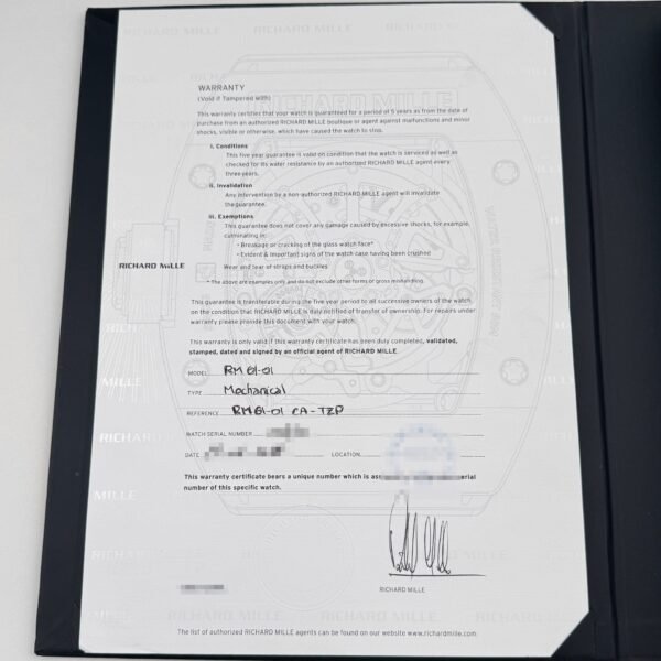 Richard Mille RM 61-01 Yohan Blake Monochrome Limited Edition of 50 (2016)