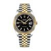 rolex-datejust-126333-41mm-yellow-gold-steel-black-dial.jpg Rolex Datejust 126333 Black Jubilee Premium Replica 1:1