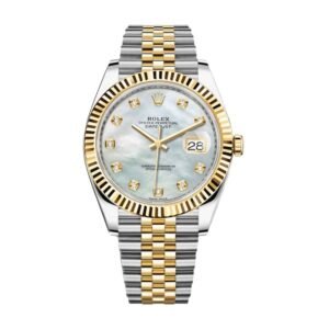 rolex-datejust-126333-yellow-gold-steel-automatic-mother-pearl-diamond-dial-jubilee-replica.jpg Rolex Datejust 126333 Mother Of Pearl Diamond Dial Ultra Fine Replica