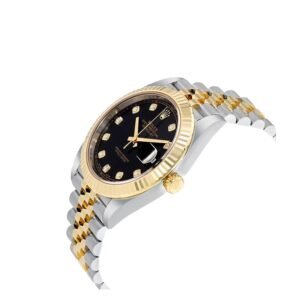 rolex-datejust-12633bkdj-steel-gold-automatic-black-diamond-dial-jubilee-replica.jpg Rolex Datejust 12633BKDJ Ultra Realistic Replica