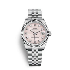 rolex-datejust-31-178274-0043.jpg Rolex Datejust 31mm – Ref: 178274-0043 – Pink Dial, Stainless Steel Jubilee Bracelet Women’s Watch