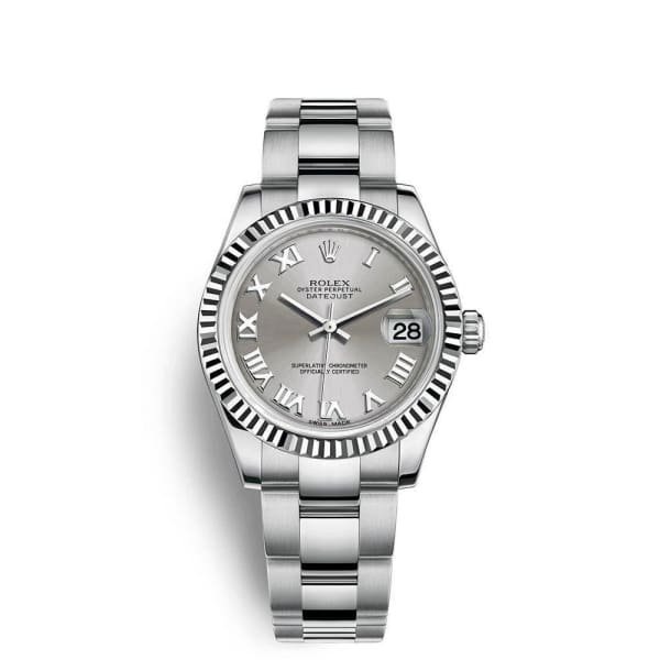 rolex-datejust-31-178274-0062.jpg Rolex Datejust 31mm – Ref: 178274-0062 – Grey Dial, Stainless Steel Oyster Bracelet Women’s Watch