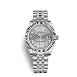 rolex-datejust-31-178274-0063.jpg Rolex Datejust 31mm – Ref: 178274-0063 – Grey Dial, Stainless Steel Jubilee Bracelet Women’s Watch