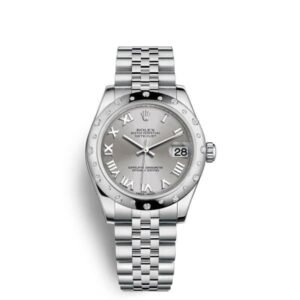Rolex Datejust 31mm – Ref: 178344-0010 – Rhodium Grey Dial, Stainless Steel Jubilee Bracelet Women’s Watch