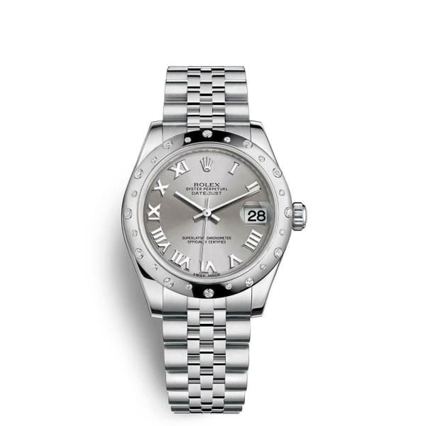 Rolex Datejust 31mm – Ref: 178344-0010 – Rhodium Grey Dial, Stainless Steel Jubilee Bracelet Women’s Watch