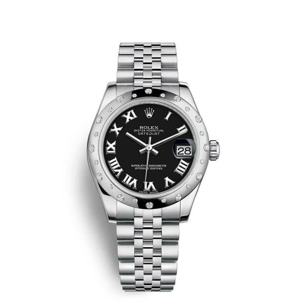 Rolex Datejust 31mm – Ref: 178344-0034 – Black Dial, Stainless Steel Jubilee Bracelet Women’s Watch