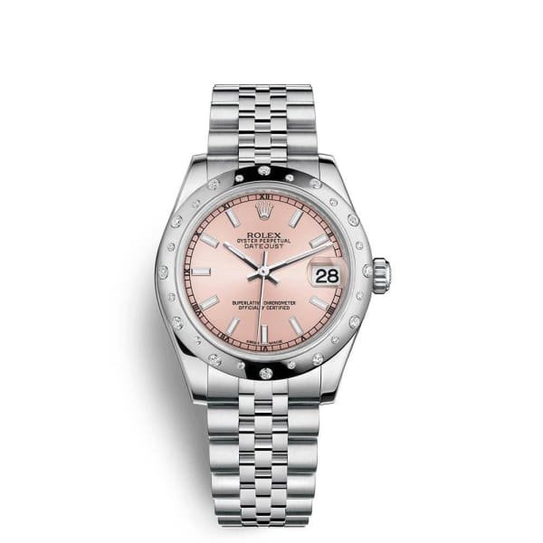 Rolex Datejust 31mm – Ref: 178344-0043 – Pink Dial, Stainless Steel Jubilee Bracelet Women’s Watch