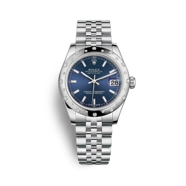 Rolex Datejust 31mm – Ref: 178344-0046 – Blue Dial, Stainless Steel Jubilee Bracelet Women’s Watch