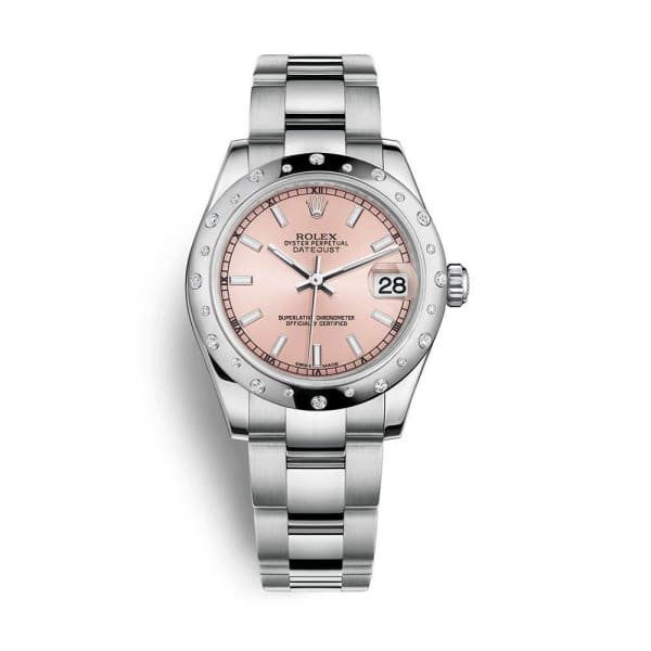 Rolex Datejust 31mm – Ref: 178344-0052 – Pink Dial, Stainless Steel Oyster Bracelet Women’s Watch