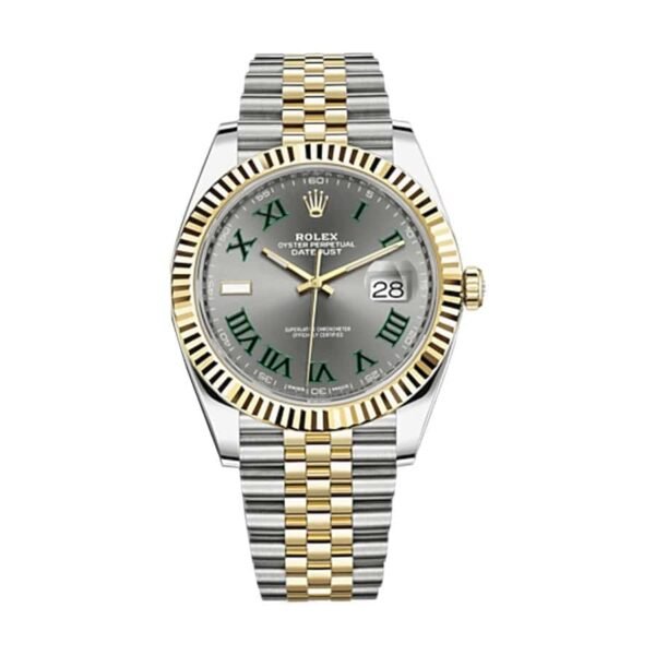 rolex-datejust-steel-yellow-gold-automatic-grey-dial-jubilee-replica6.jpg Rolex Datejust 126233 “Wimbledon Dial” Super Accurate Clone