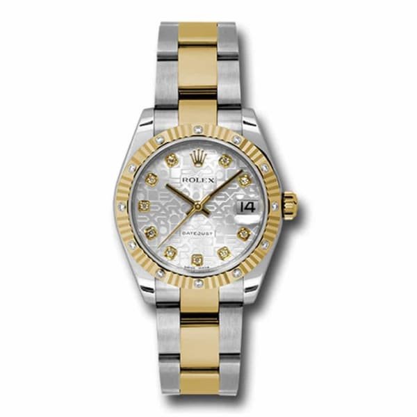 Rolex Datejust 31mm – Ref: 178313 sjdo – Silver Jubilee Diamond Dial, Two Tone Stainless Steel & 18K Yellow Gold Oyster Bracelet Women’s Watch