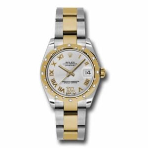 Rolex Datejust 31mm – Ref: 178343 sdro – Silver Roman Dial & Diamond Bezel, Two Tone Stainless Steel & 18K Yellow Gold Oyster Bracelet Women’s Watch