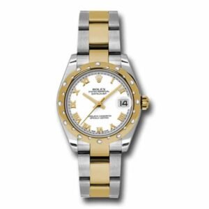 Rolex Datejust 31mm – Ref: 178343 wro – White Roman Dial, Two Tone Stainless Steel & 18K Yellow Gold Oyster Bracelet Women’s Watch
