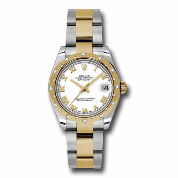 Rolex Datejust 31mm – Ref: 178343 wro – White Roman Dial, Two Tone Stainless Steel & 18K Yellow Gold Oyster Bracelet Women’s Watch