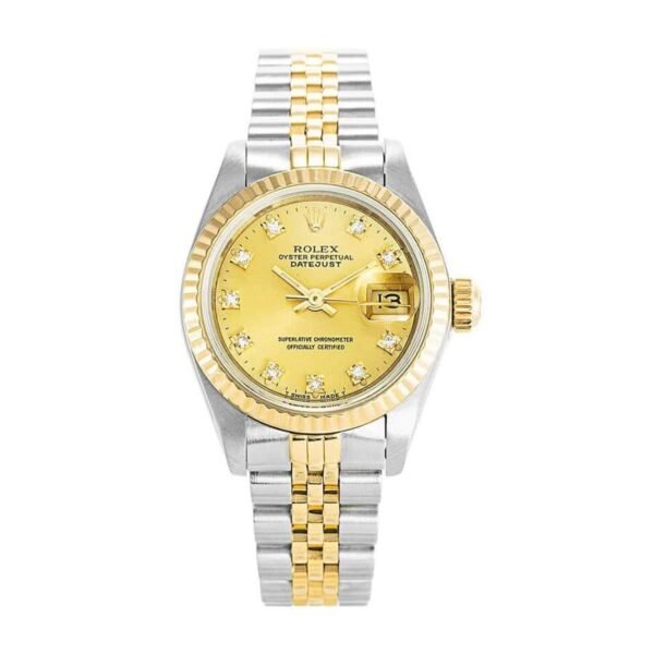 Rolex Datejust Yellow Gold Steel Diamond Dial 69173 “Jubilee” High-End Replica 1:1