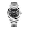 Rolex Day-Date 228206 “Black Diagonal Dial” Premium Copy 1:1