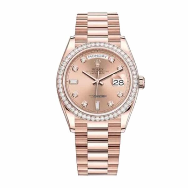 Rolex Day-Date 128345PDP “Pink Diamond” Super Clone Exceptional Replica 1:1