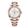 rolex-sky-dweller-rose-gold-white-dial-326935-replica.jpg Rolex Sky-Dweller 326935 “Everose Gold” Swiss Super Clone